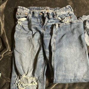 American Eagle Outfitters Blue Straight Leg Jeans